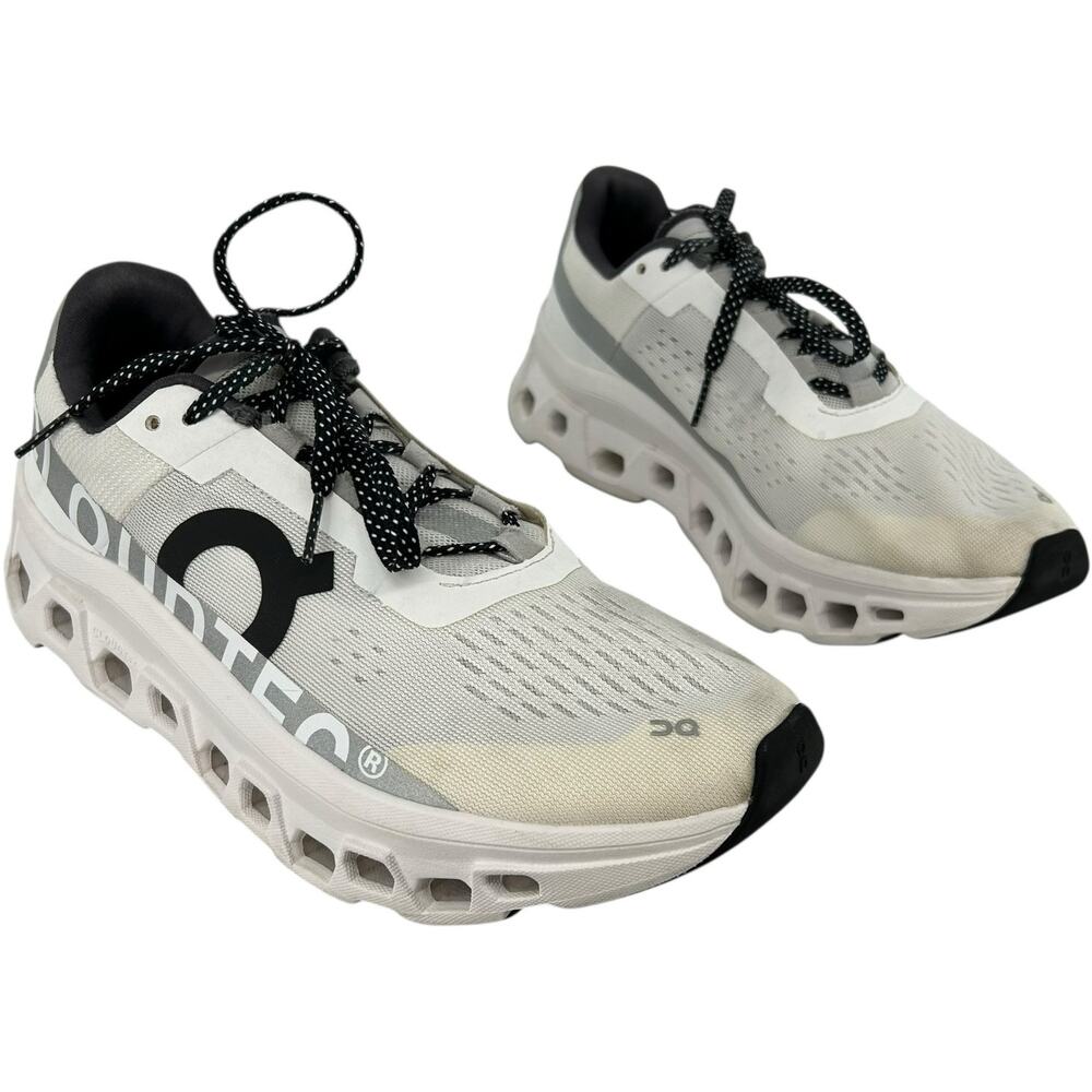 Women's All White Black On Cloud CloudMonster CloudTec Running Shoes Sz 9M